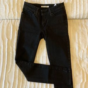 Levis 711 skinny Jean in black rinse 26
